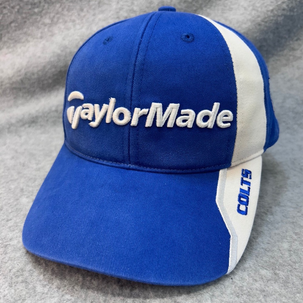 TaylorMade Indianapolis Colts Mens Blue TaylorMade Golf Hat Strapback OSFA